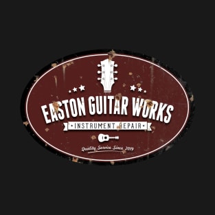 Easton Guitar Works Distressed Sign Logo T-Shirt