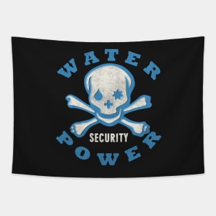 water + power security - for dark background Tapestry