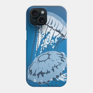 Jellyfish DEEP BLUE SEA Phone Case