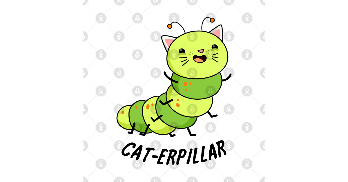 Catterpillar Cute Caterpillar Pun Caterpillar Pun Autocollant