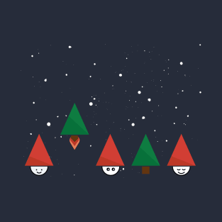 Christmas Tree Rocket and Curious Santa Claus T-Shirt