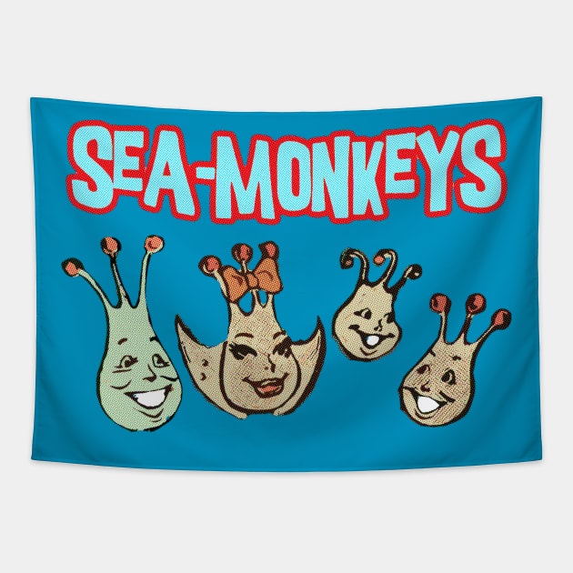 Sea Monkeys - Nightmare Fuel Tapestry by INLE Designs