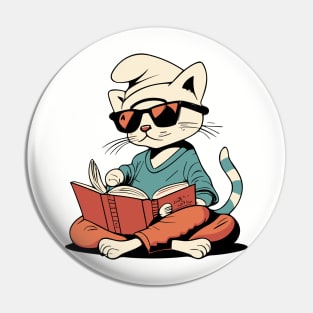 Smurf Cat - Reading book Pin