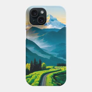 Winding Road to the Mountains Phone Case