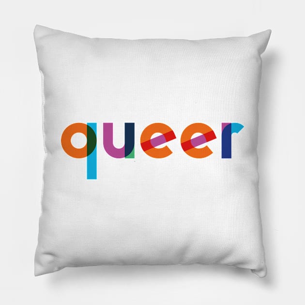 QUEER LGBTIQ+ PRIDE COMMUNITY Pillow by revolutionlove