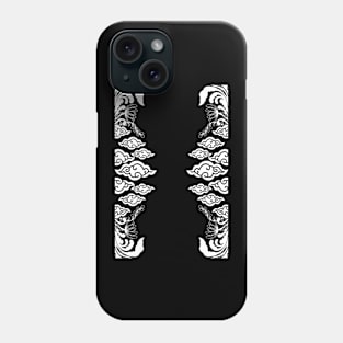 Clouds and Floral Art Phone Case