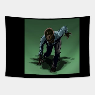 Wolf Man Art Tapestry