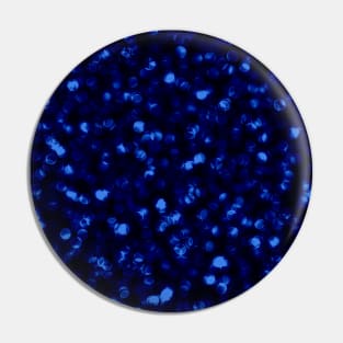 Blue Bokeh Dot Pattern Pin