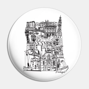 Portugal Monuments black Pin