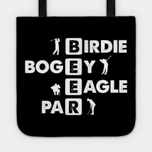 Birdie Bogey Eagle Par Beer Funny Golf Golfing Golfer Gift Tote