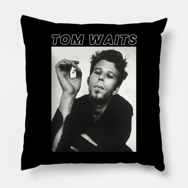 Tom Waits Pillow by PlokadStories