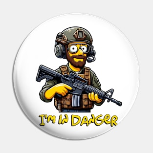 Tactical Yellow People Pin