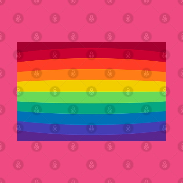 Rainbow Stripe Flag by snknjak