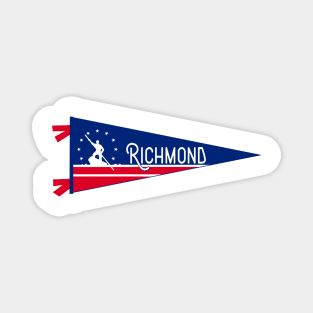 Richmond Flag Pennant Magnet