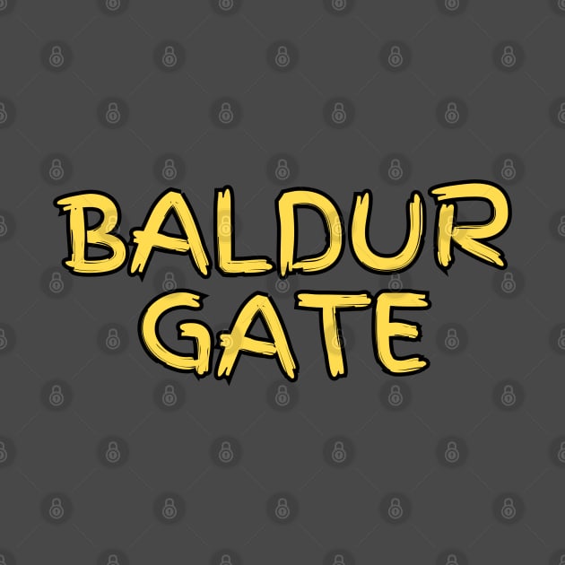 Baldur's Gate Parody Logo - Horrible Design by CursedContent