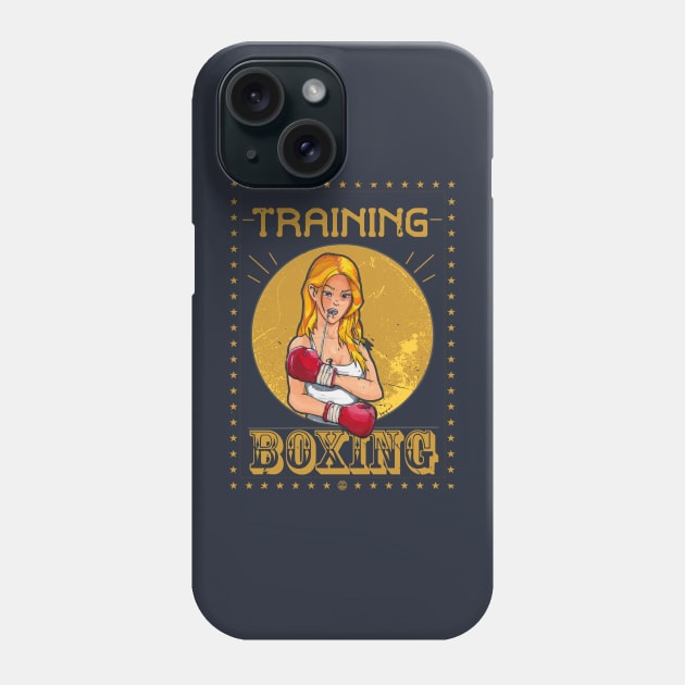 Boxing girl Phone Case by El-bullit