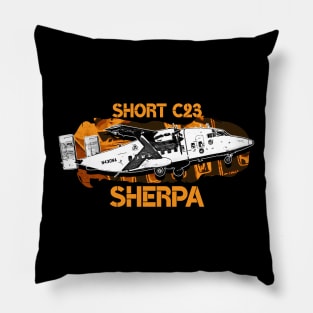 C23 Short Sherpa Cargo Military Aircraft Pillow