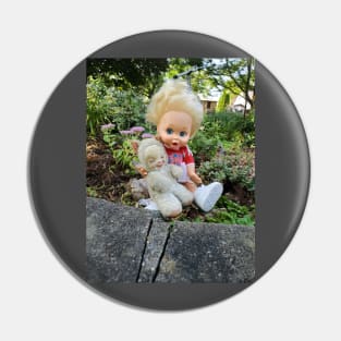 Baby in the garden Pin