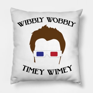 3D Glasses Tenth Doctor Pillow