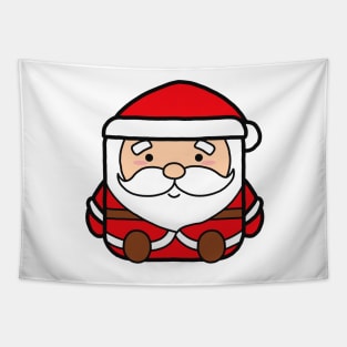 Kawaii Square Santa Claus Tapestry