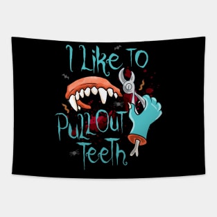 funny dentist halloween Tapestry