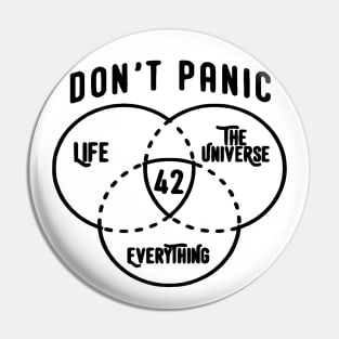 42 is the Answer Hitchhiker's Guide to the Galaxy Bright Pin