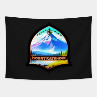 Mount Katahdin In Maine Tapestry