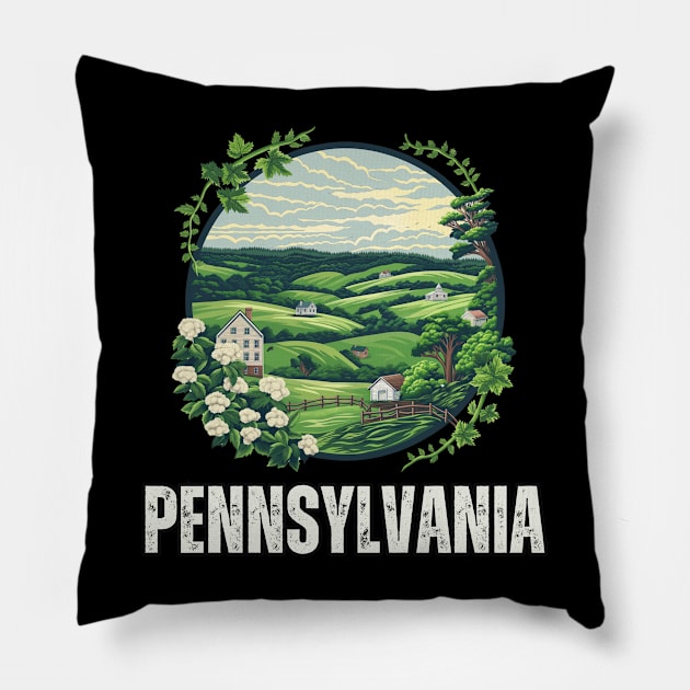 Pennsylvania State USA Pillow by Mary_Momerwids