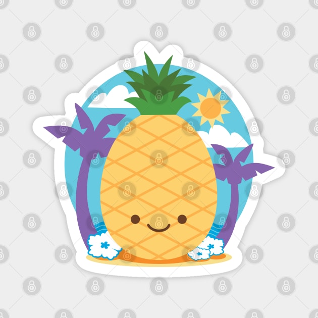 Pineapple Magnet by Raging Sockmonkey