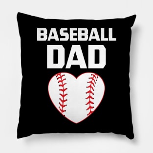 Baseball Dad, Baseball Player, Baseball Lover, Baseball Heart Pillow