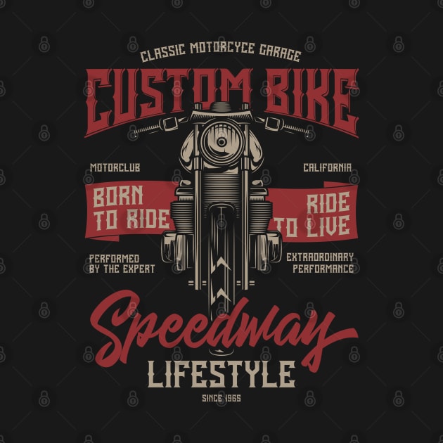 Classic Motorcycle Garage by Verboten