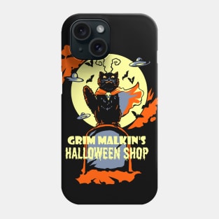 Grim Malkin's Halloween Shop Phone Case