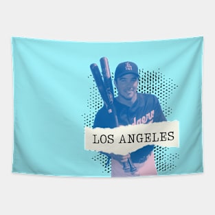 Dean Cain 90s Nostalgia Los Angeles Baseball Tapestry