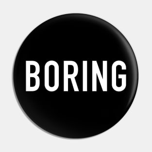 Boring Pin