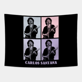 Santana 1977s Pop Art Tapestry
