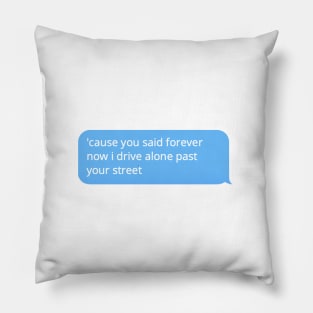 drivers license text message Pillow