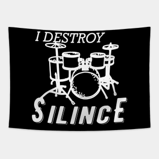 Drummer - I destroy silence Tapestry