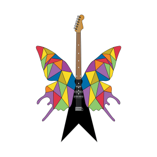 Butterfly Guitar Psychedelic T-Shirt