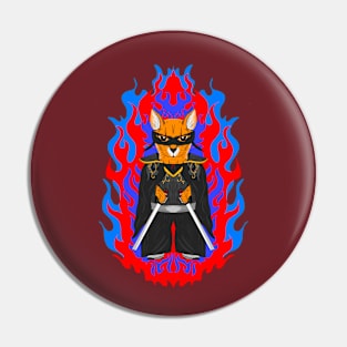 Samurai Cat Pin