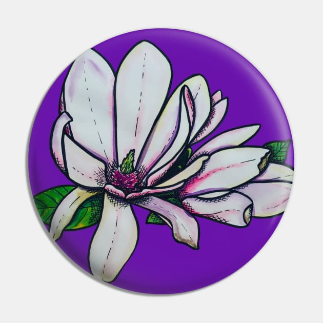 Magnolia Magic Pin by Kirsty Topps