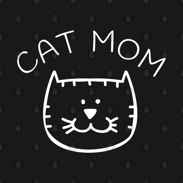 Cat Mom T-Shirt for Women & Girls by amitsurti