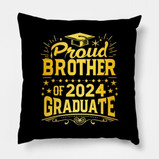 Proud Brother of 2024 Graduate, Graduation Celebration Pillow