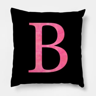 Pink B Pillow