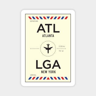 ATL to LGA Airport / Atlanta to New York Magnet