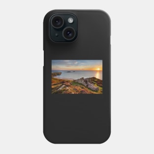 Sunset over Rhossili Bay Phone Case