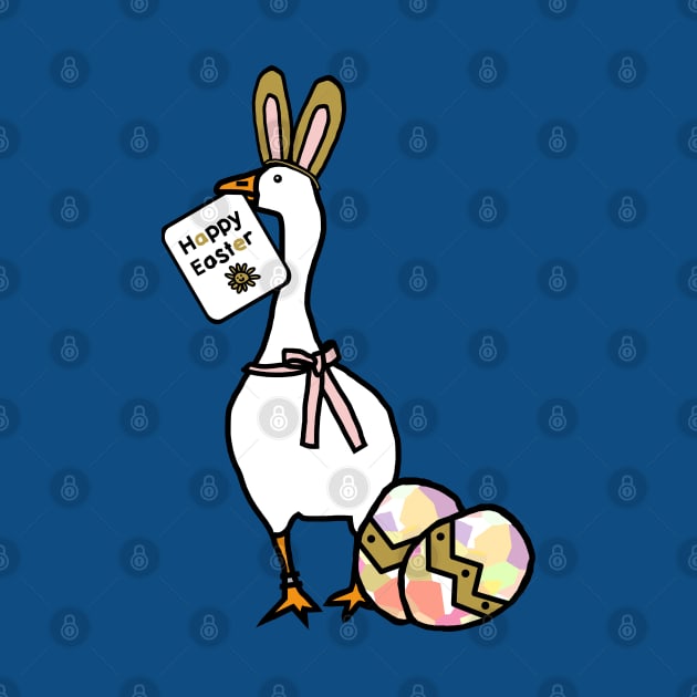 Happy Easter Bunny Ears on Gaming Goose by ellenhenryart