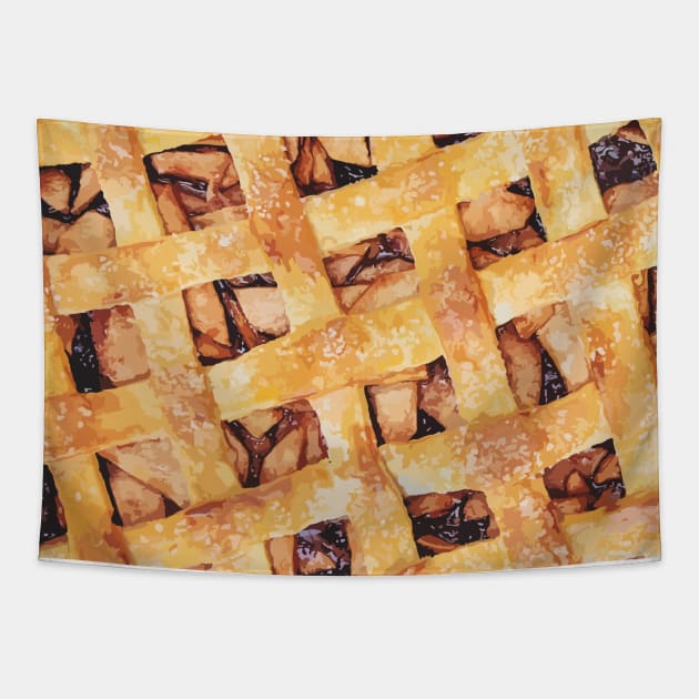 Apple Pie Face Tapestry by CamcoGraphics