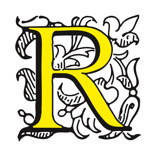 Letter R by Creative Art Store