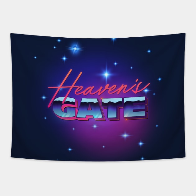 Heaven's Gate / Retro Styled Fan Logo Design Tapestry by DankFutura