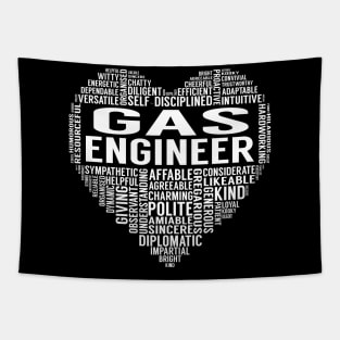 Gas Engineer Heart Tapestry